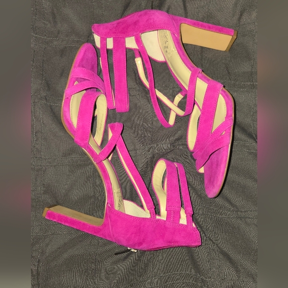 Vince Camuto Shoes - Vince Camuto Fuchsia Strappy Heels
